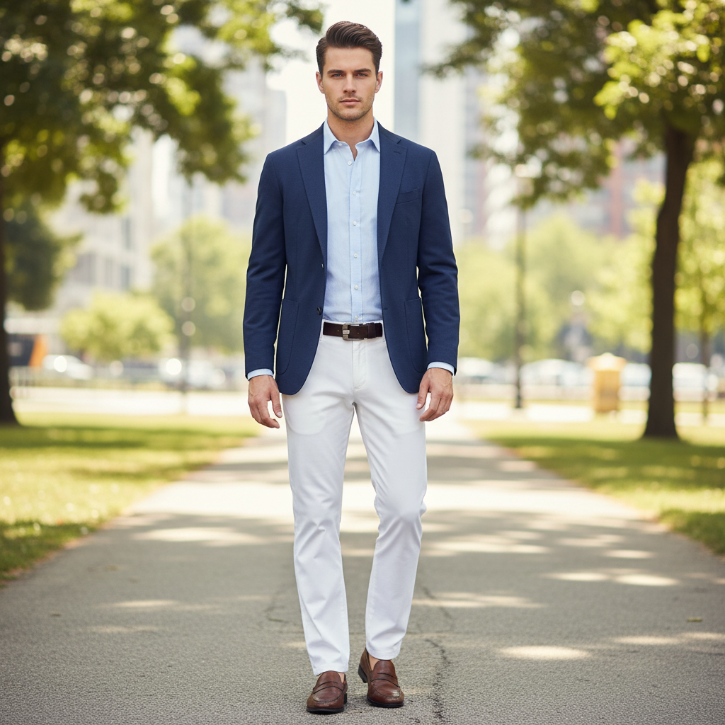 Anzughose mit geradem Bein für Herren | Komfortabler Business-Stil
