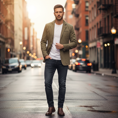 Leichter Herrenblazer Slim Fit | Lässiger Alltagsstil