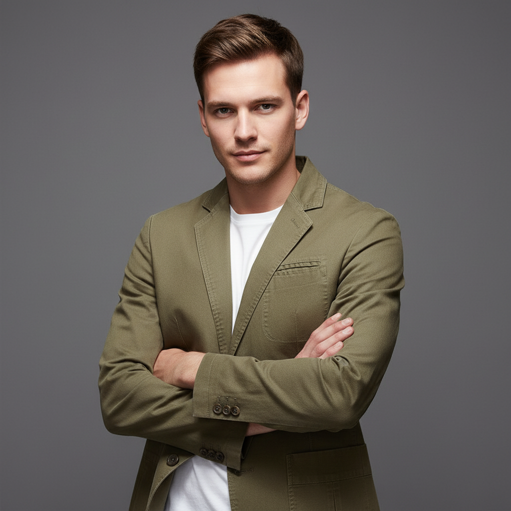 Leichter Herrenblazer Slim Fit | Lässiger Alltagsstil