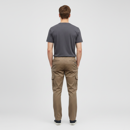 Bluefield Cargohose | Herren Baumwollmix mit elastischem Bund