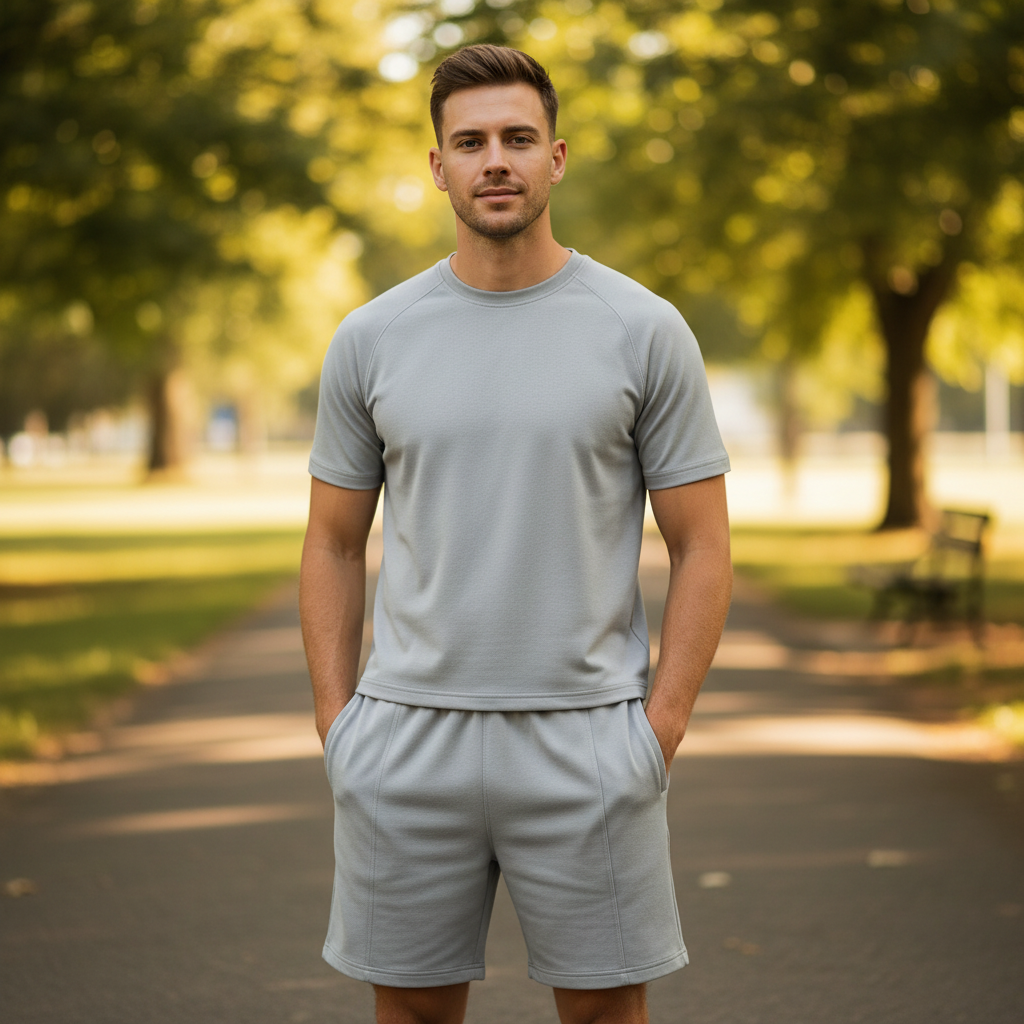 Herren Sommer-Set | Lässiges Hemd mit Shorts
