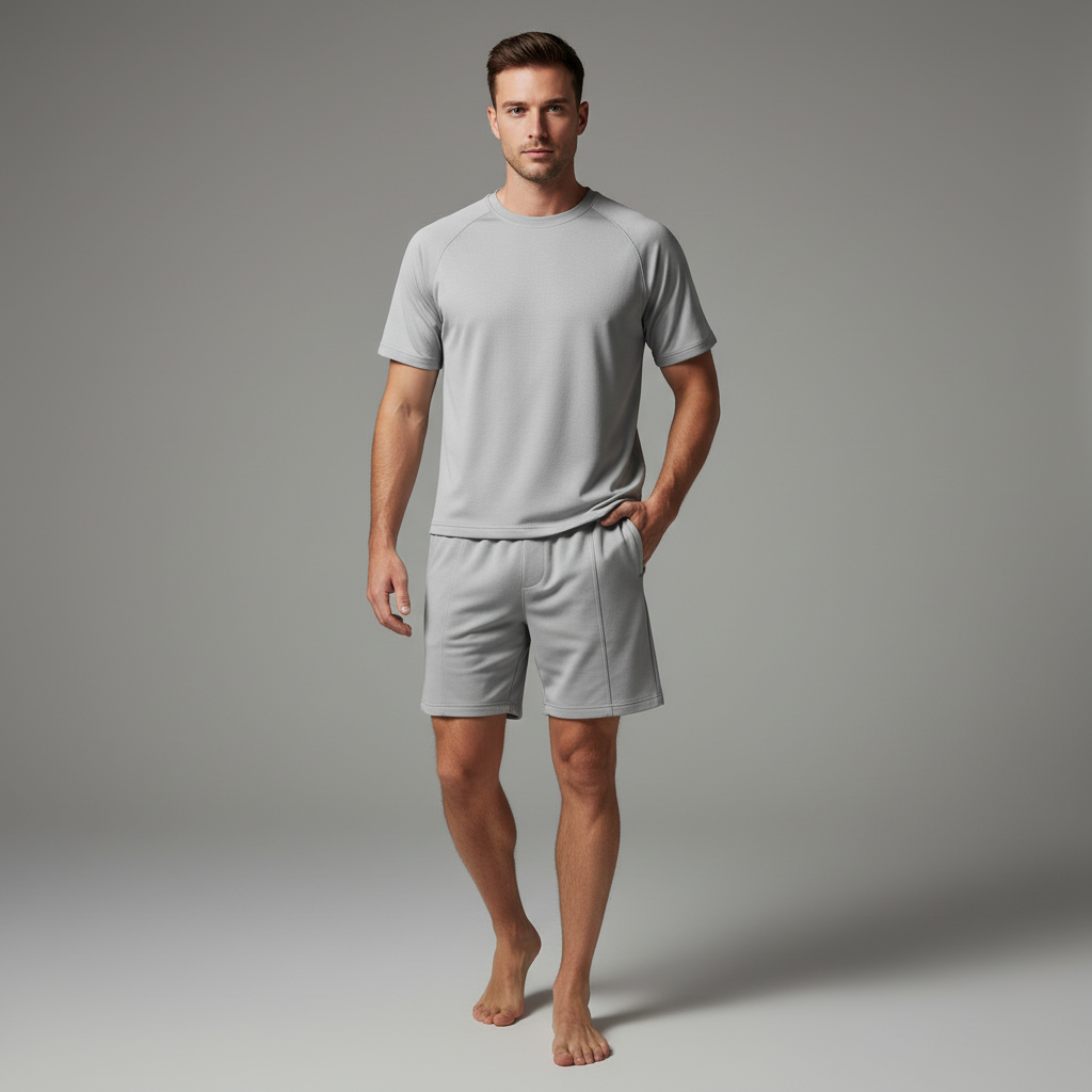 Herren Sommer-Set | Lässiges Hemd mit Shorts