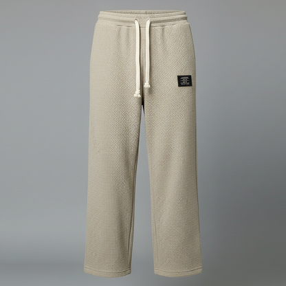 Herren Waffelstrick-Jogginghose mit Kordelzug | Freizeit Hose