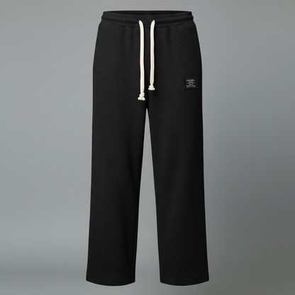 Herren Waffelstrick-Jogginghose mit Kordelzug | Freizeit Hose