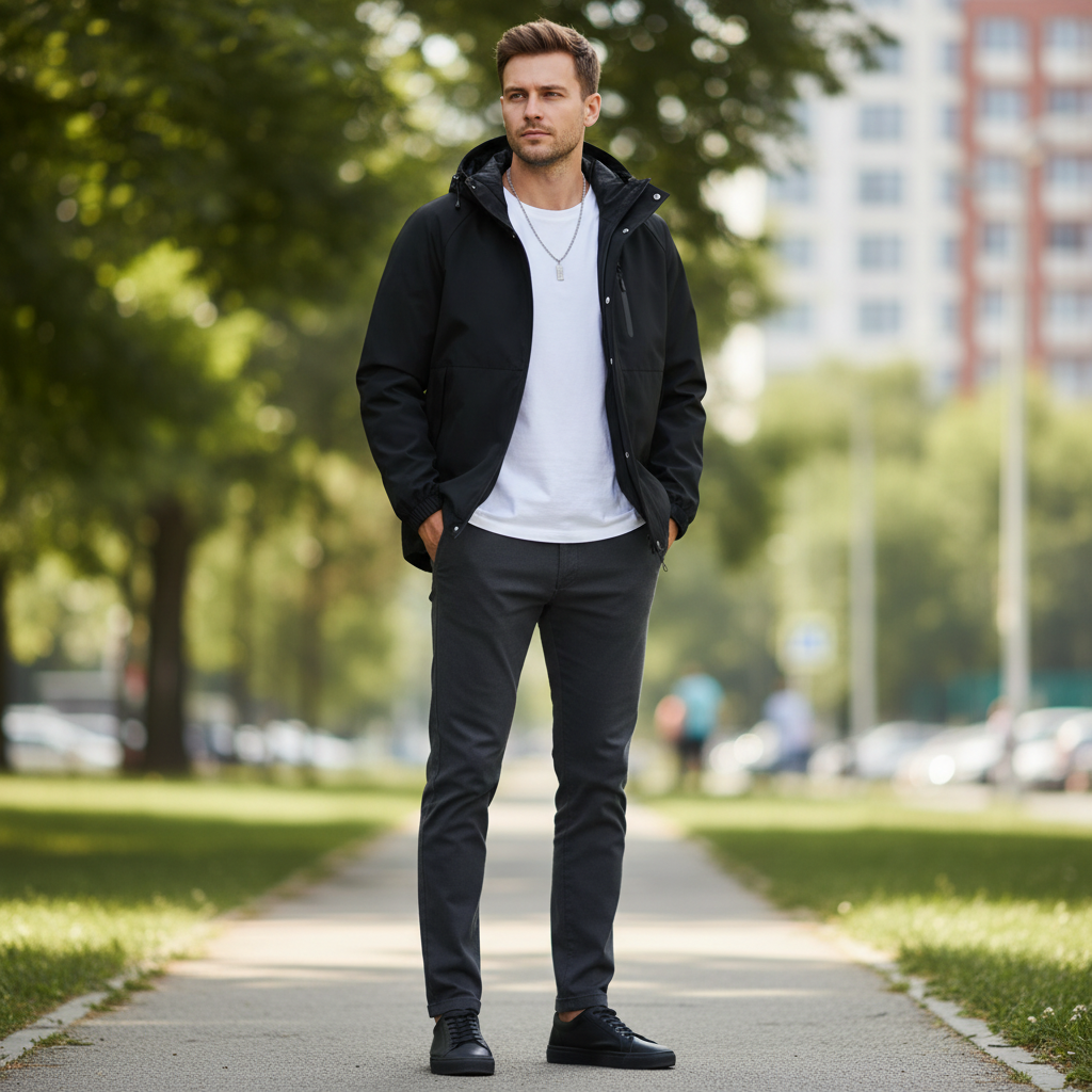Herren Windjacke Damian | Windabweisende Jacke mit Relaxed Fit