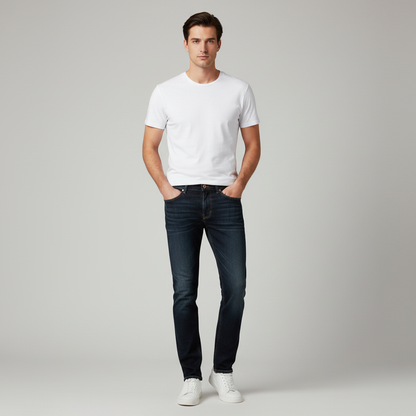 Herrenjeans Johnny | Bequeme Gerade Passform Denimhose