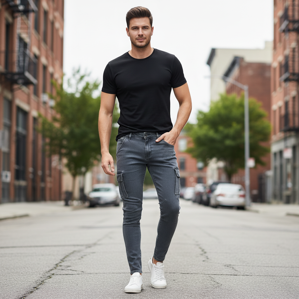 Herren Cargo Jeans | Vielseitige Cargojeans mit Taschen