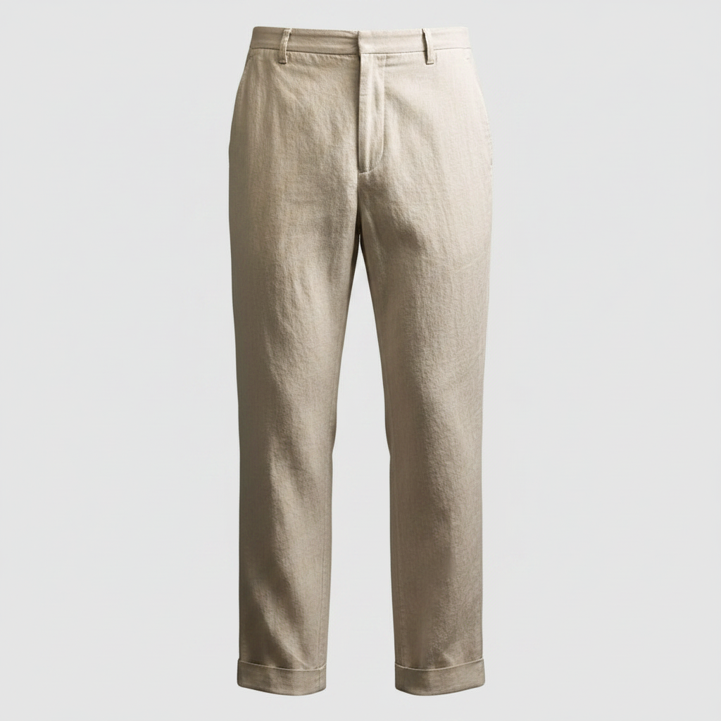 Leinenhose für Herren | Atmungsaktive Sommerhose mit geradem Schnitt