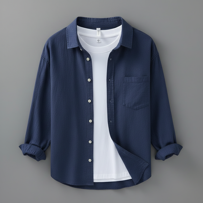 Marseille Premium Leinenhemd | Herren Hemd Langarm