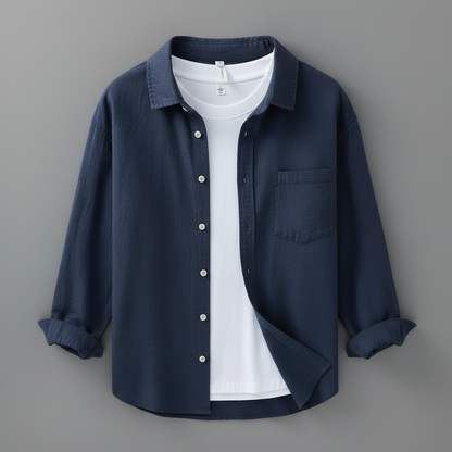 Marseille Premium Leinenhemd | Herren Hemd Langarm