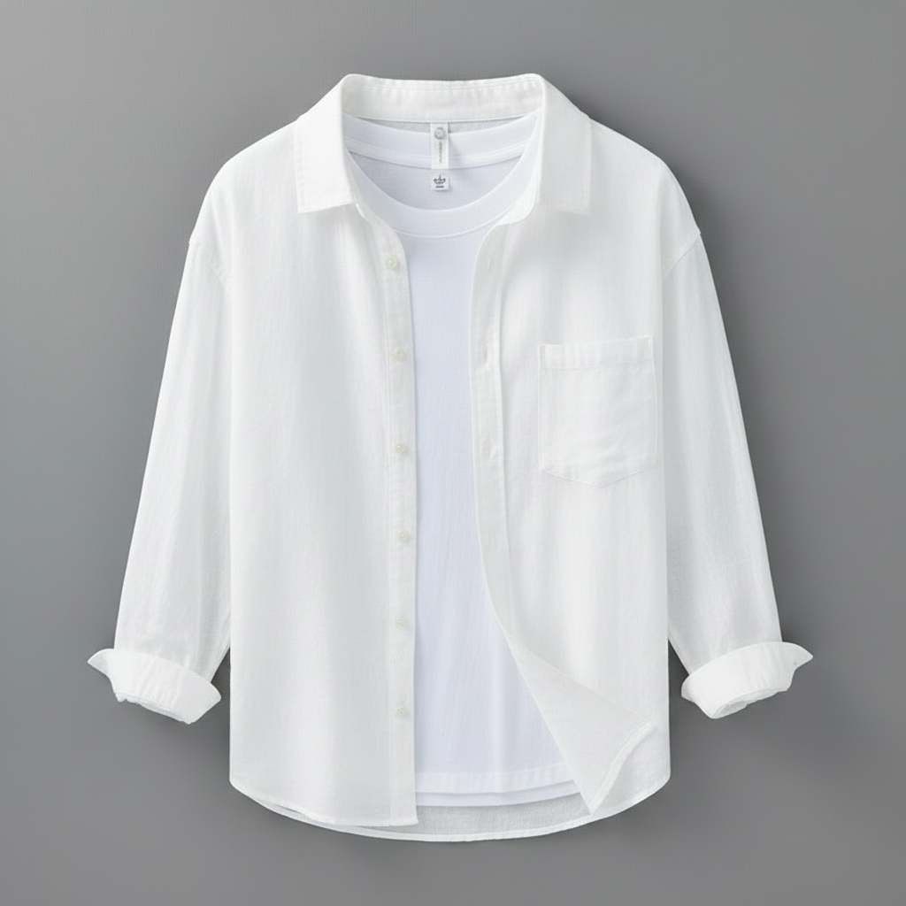 Marseille Premium Leinenhemd | Herren Hemd Langarm