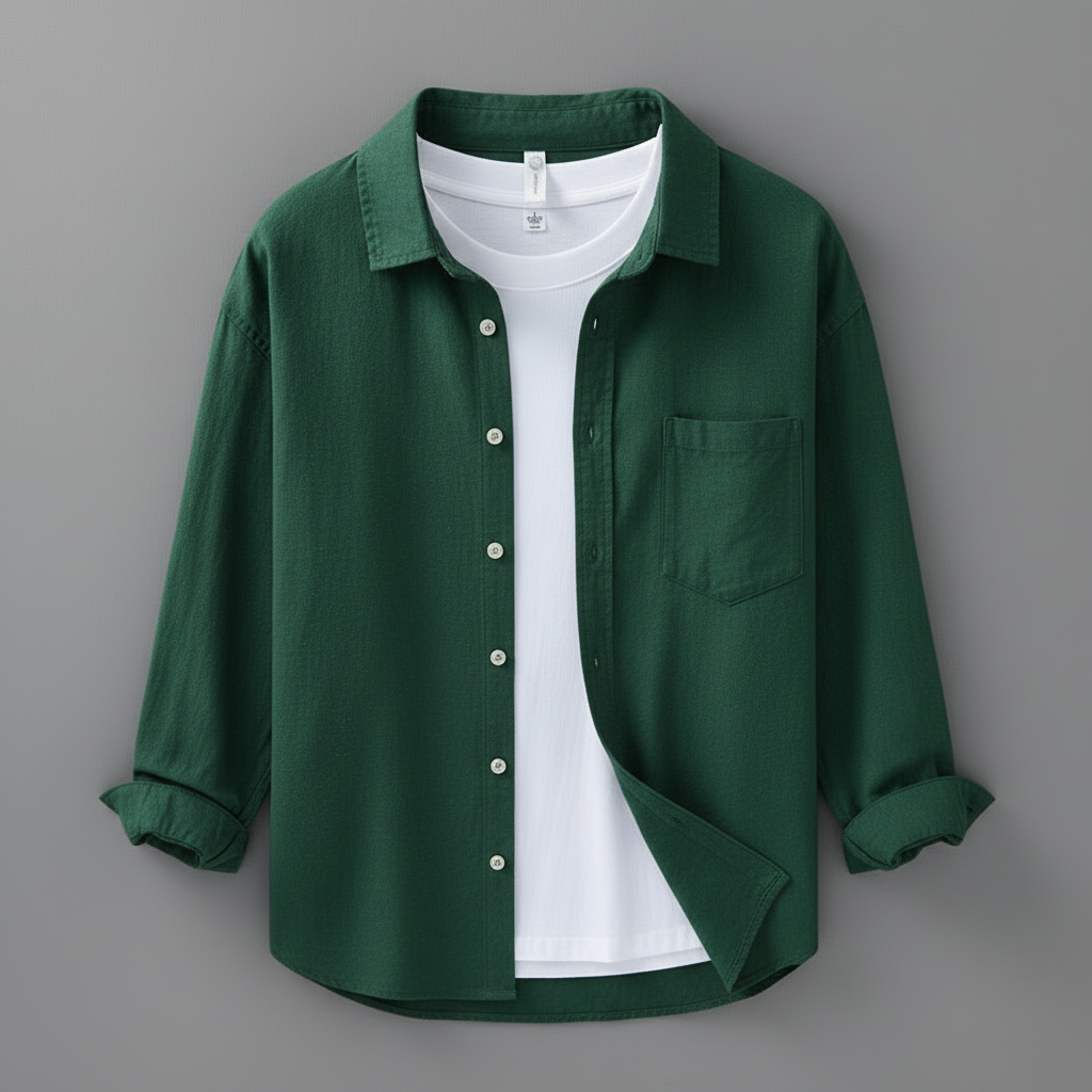 Marseille Premium Leinenhemd | Herren Hemd Langarm