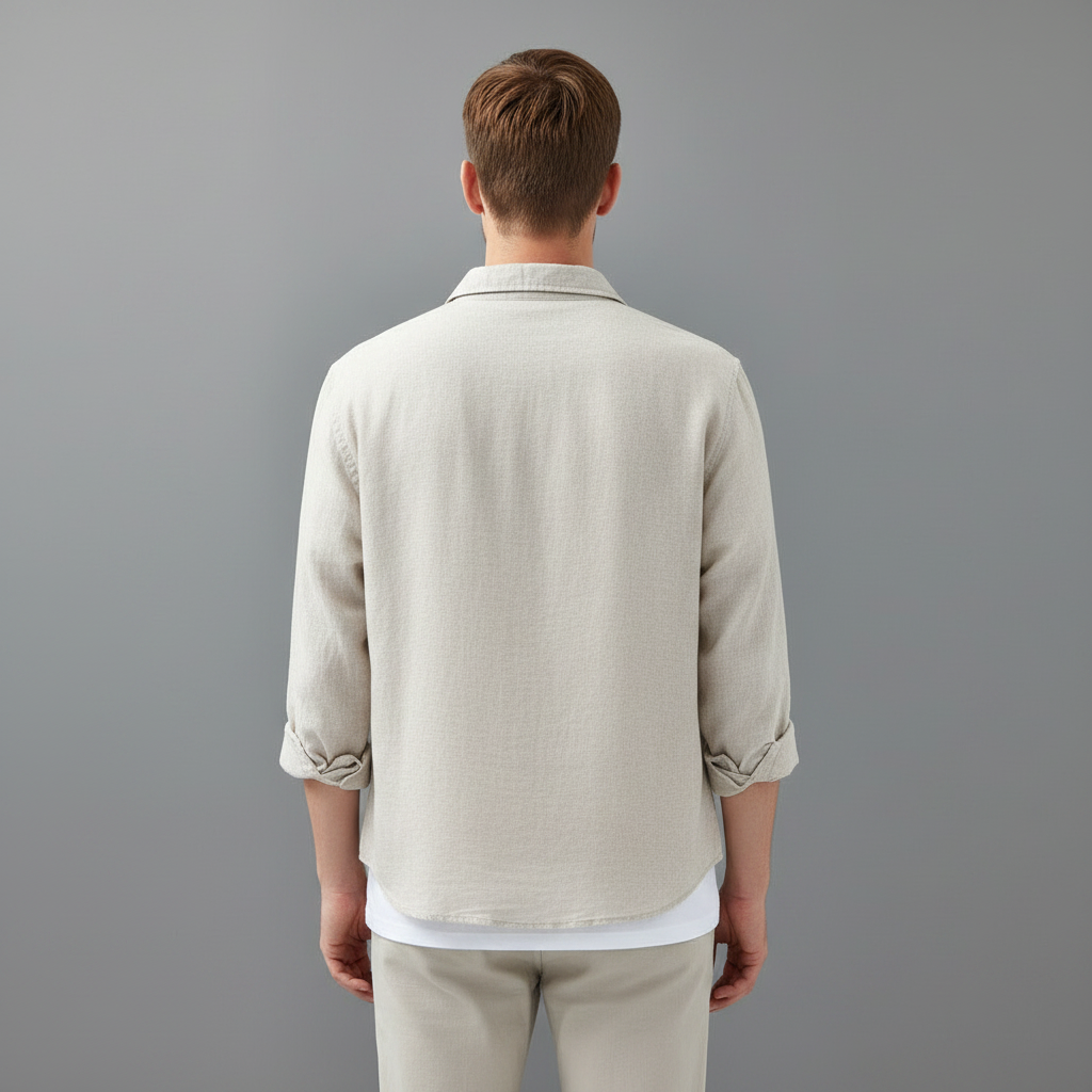 Marseille Premium Leinenhemd | Herren Hemd Langarm