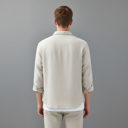 Marseille Premium Leinenhemd | Herren Hemd Langarm
