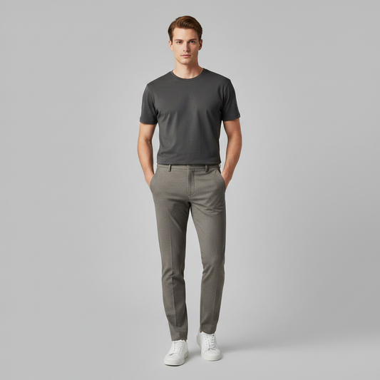 Oliver Chino Hose Herren | Polyester-Wolle-Mix