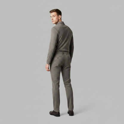 Oliver Chino Hose Herren | Polyester-Wolle-Mix