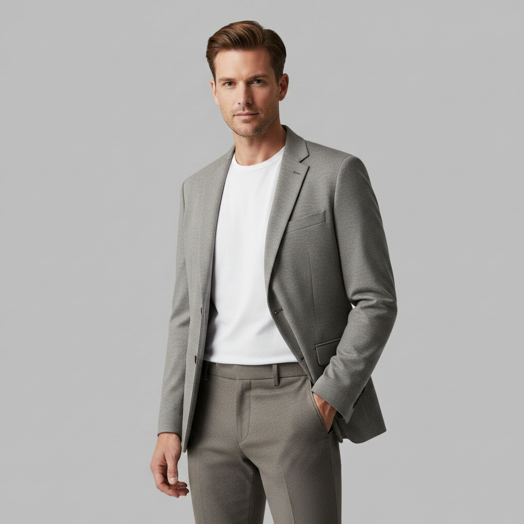 Oliver Chino Hose Herren | Polyester-Wolle-Mix