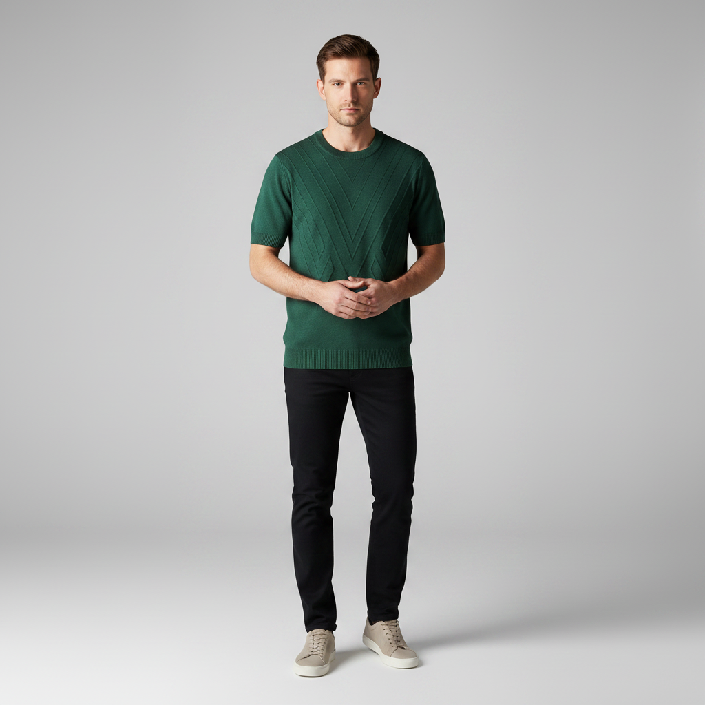 Palermo Hemd | Baumwollmischung mit Geometrischem Muster