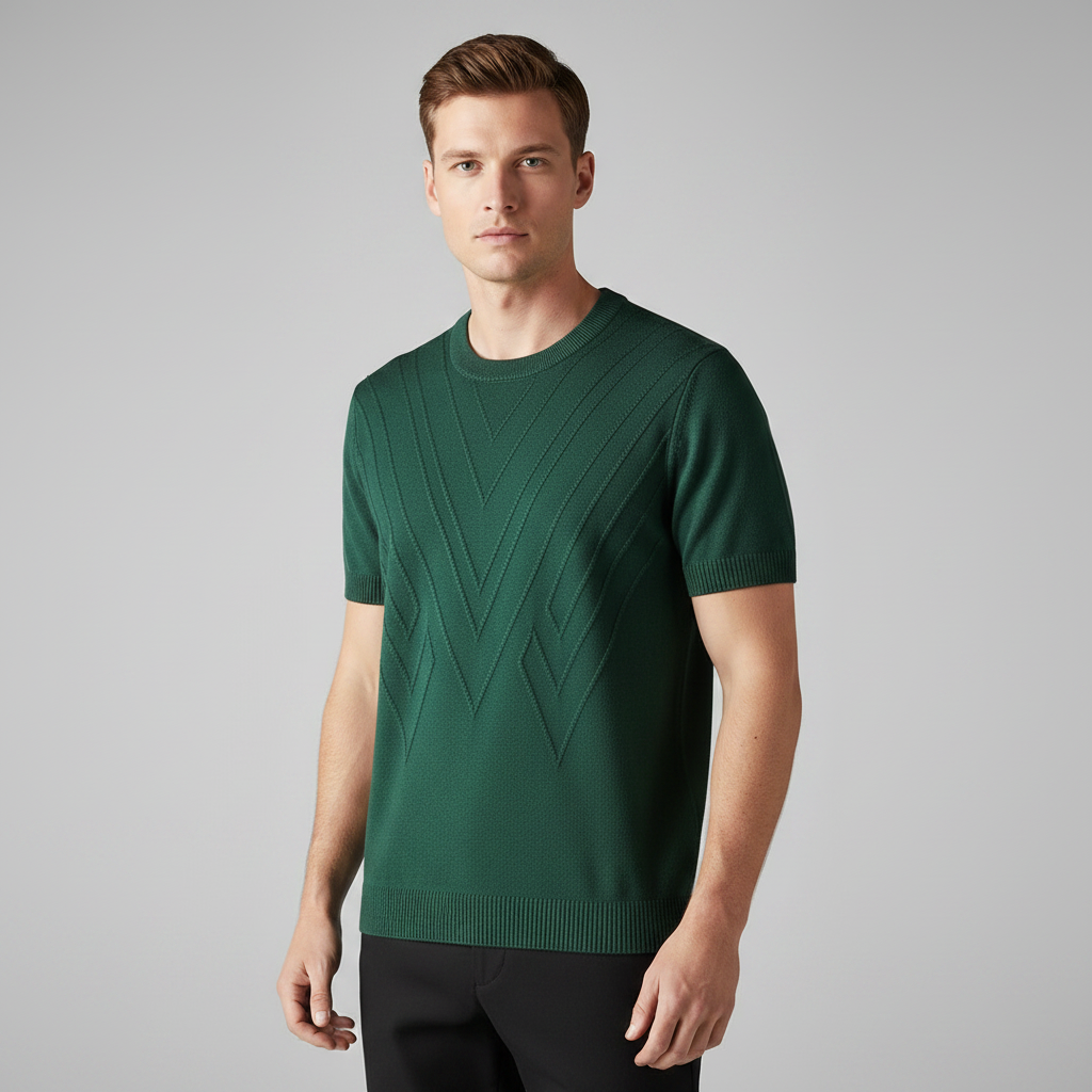 Palermo Hemd | Baumwollmischung mit Geometrischem Muster