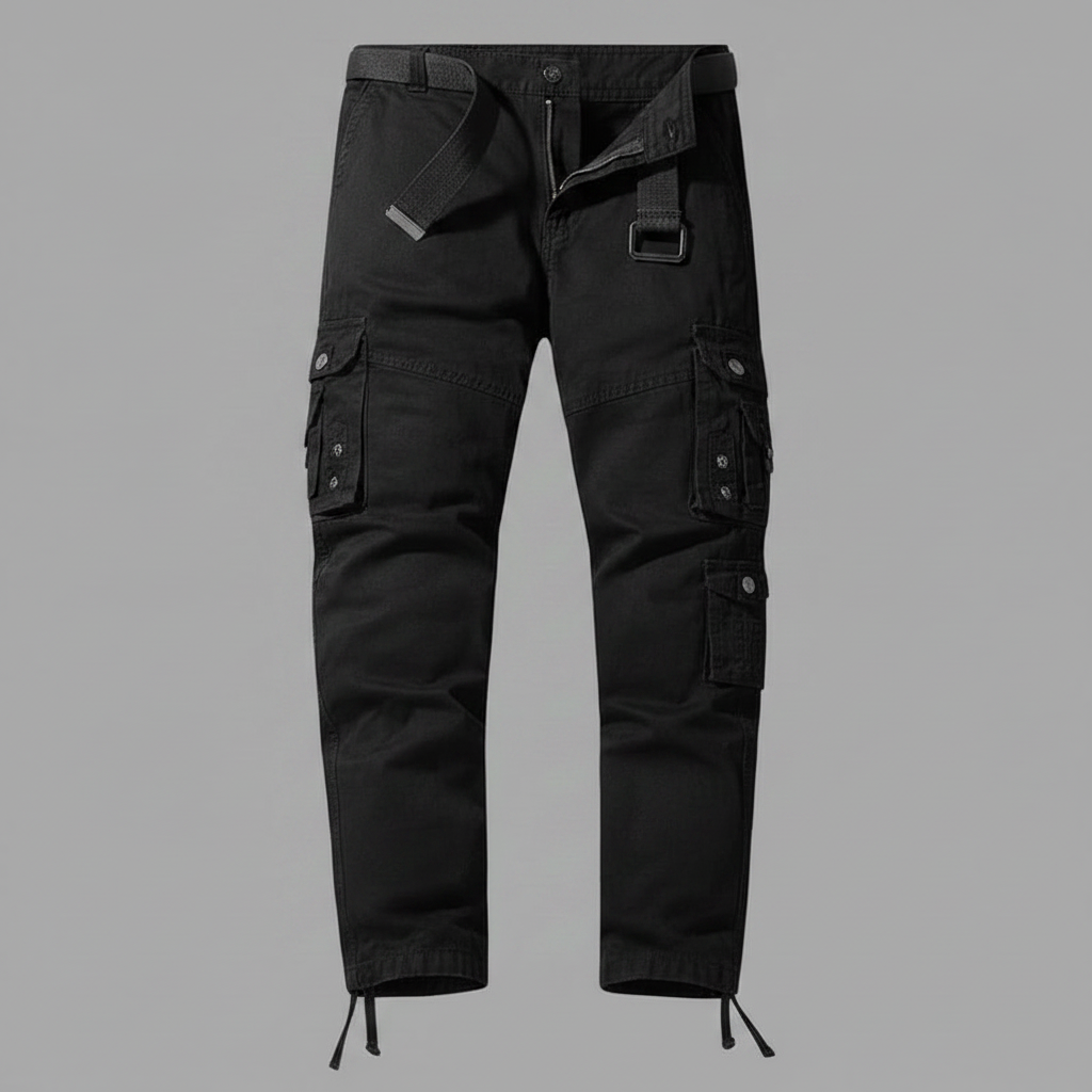 Cargohose Herren | Entspannte Passform mit Verstellbaren Bündchen