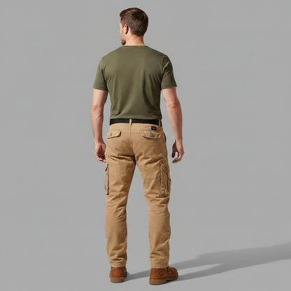 Cargohose Herren | Entspannte Passform mit Verstellbaren Bündchen