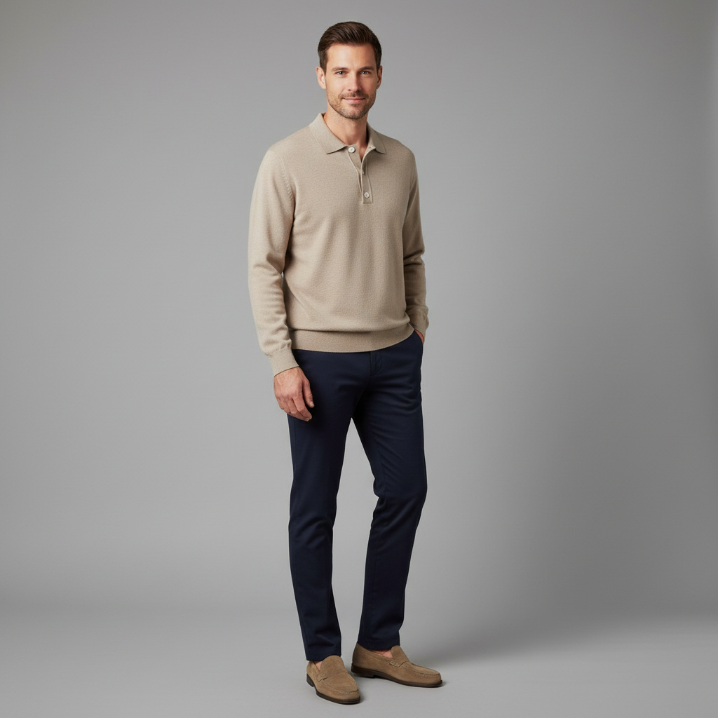 Langarm-Poloshirt Herren | Klassisch & Vielseitig