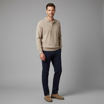 Langarm-Poloshirt Herren | Klassisch & Vielseitig